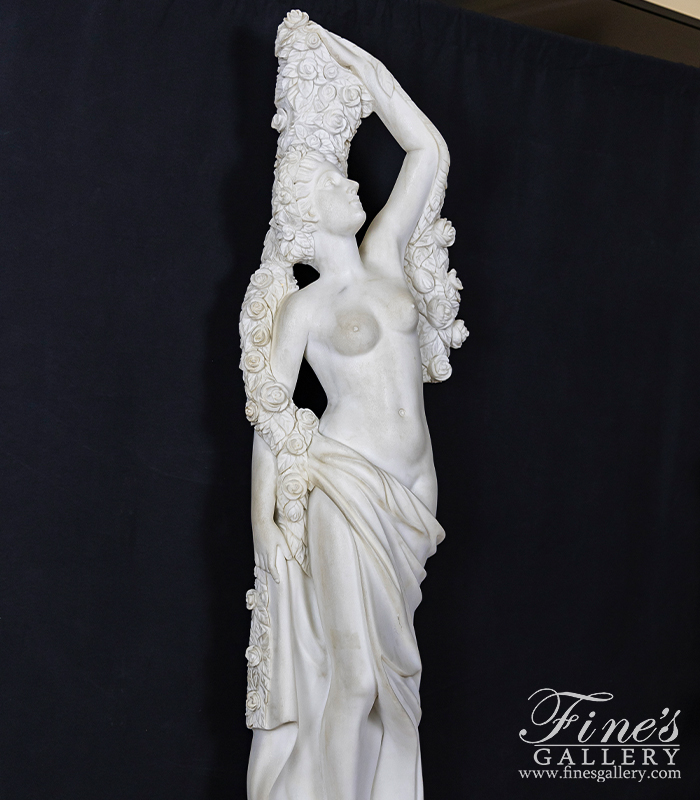 Marble Statues  - Flora Marble Statue - MS-221